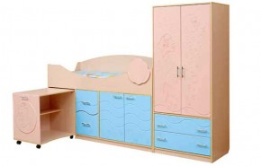 Набор мебели для детской Юниор -12.2 (700*1860) МДФ матовый в Первоуральске - pervouralsk.mebel-74.com | фото