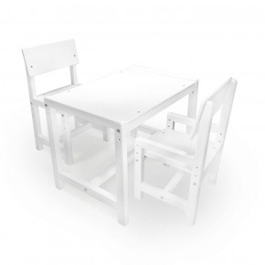 Детский растущий комплект стол и два стула  Я САМ "Лофт" (Белый, Белый) в Первоуральске - pervouralsk.mebel-74.com | фото