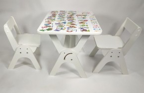 Детский растущий стол-парта и два стула Я САМ "Умка-Дуо" (Алфавит) в Первоуральске - pervouralsk.mebel-74.com | фото