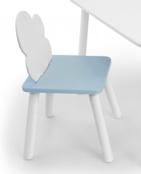 Детский стул Облачко (Белый/Голубой/Белый) в Первоуральске - pervouralsk.mebel-74.com | фото