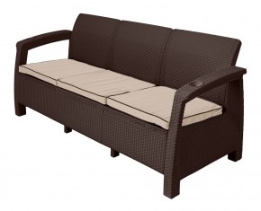 Диван Yalta Premium Sofa 3 Set (Ялта) шоколадный (+подушки под спину) в Первоуральске - pervouralsk.mebel-74.com | фото
