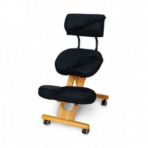 Коленный стул со спинкой Smartstool KW02В + Чехлы в Первоуральске - pervouralsk.mebel-74.com | фото