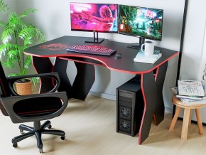 Компьютерный стол КЛ №9.0 (Черный/Красный) в Первоуральске - pervouralsk.mebel-74.com | фото