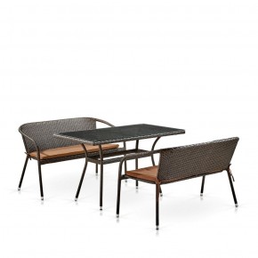 Комплект мебели из иск. ротанга T286A/S139A-W53 Brown в Первоуральске - pervouralsk.mebel-74.com | фото