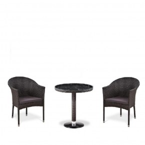 Комплект плетеной мебели T601/Y350A-W53 Brown (2+1) в Первоуральске - pervouralsk.mebel-74.com | фото