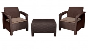 Комплект уличной мебели Yalta Premium Terrace Set (Ялта) шоколадый (+подушки под спину) в Первоуральске - pervouralsk.mebel-74.com | фото