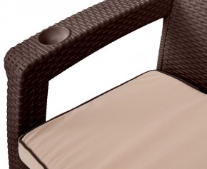 Комплект уличной мебели Yalta Premium Terrace Triple Set (Ялта) шоколадный (+подушки под спину) в Первоуральске - pervouralsk.mebel-74.com | фото
