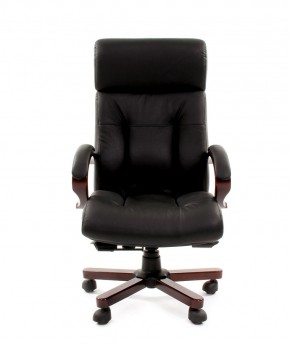 Кресло для руководителя CHAIRMAN  421 (Натуральная кожа) Черное в Первоуральске - pervouralsk.mebel-74.com | фото