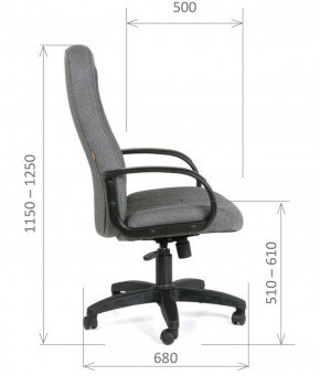 Кресло для руководителя  CHAIRMAN 685 СТ (ткань стандарт 10-356 черная) в Первоуральске - pervouralsk.mebel-74.com | фото