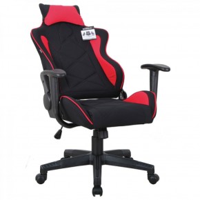 Кресло компьютерное BRABIX GT Racer GM-101 + подушка (ткань) черное/красное (531820) в Первоуральске - pervouralsk.mebel-74.com | фото