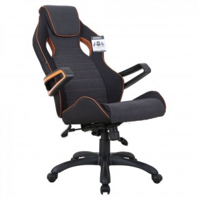 Кресло компьютерное BRABIX Techno Pro GM-003 (ткань черное/серое, вставки оранжевые) 531813 в Первоуральске - pervouralsk.mebel-74.com | фото