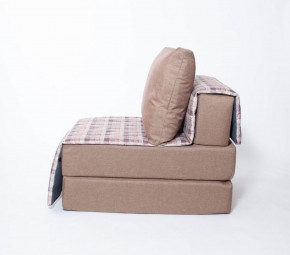 Кресло-кровать бескаркасное Харви (коричневый-квадро беж) в Первоуральске - pervouralsk.mebel-74.com | фото