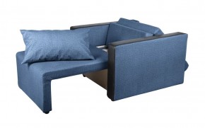 Кресло-кровать Милена с подлокотниками (синий) Велюр в Первоуральске - pervouralsk.mebel-74.com | фото