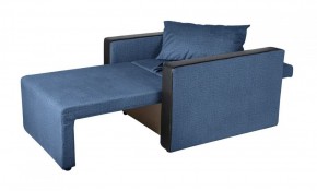 Кресло-кровать Милена с подлокотниками (синий) Велюр в Первоуральске - pervouralsk.mebel-74.com | фото