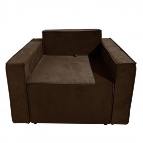 Кресло-кровать Принц КК1-ВК (велюр коричневый) в Первоуральске - pervouralsk.mebel-74.com | фото