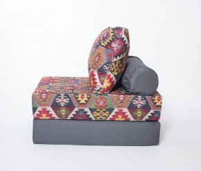 Кресло-кровать-пуф бескаркасное Прайм (мехико серый-графит) в Первоуральске - pervouralsk.mebel-74.com | фото