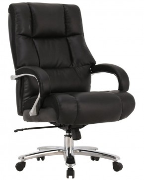 Кресло офисное BRABIX PREMIUM "Bomer HD-007" (рециклированная кожа, хром, черное) 531939 в Первоуральске - pervouralsk.mebel-74.com | фото