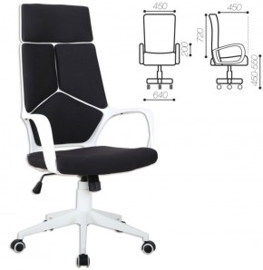 Кресло офисное BRABIX PREMIUM "Prime EX-515" (пластик белый, ткань, черное) 531812 в Первоуральске - pervouralsk.mebel-74.com | фото