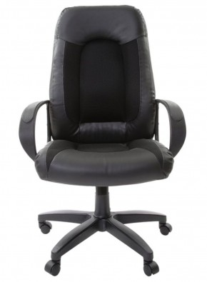 Кресло офисное BRABIX "Strike EX-525" (экокожа черная, ткань черная) 531381 в Первоуральске - pervouralsk.mebel-74.com | фото