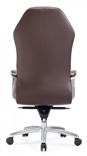 Кресло руководителя Бюрократ _AURA/BROWN коричневый в Первоуральске - pervouralsk.mebel-74.com | фото