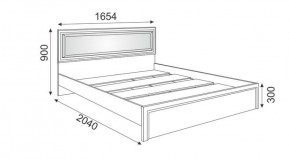 Кровать 1.6 М09 с мягкой спинкой и настилом Беатрис (Орех гепланкт) в Первоуральске - pervouralsk.mebel-74.com | фото