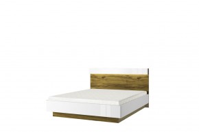Кровать 160 с подъемником, TORINO, цвет белый/Дуб наварра в Первоуральске - pervouralsk.mebel-74.com | фото