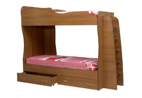 Кровать детская 2-х ярусная Юниор-1 (800*2000) ЛДСП в Первоуральске - pervouralsk.mebel-74.com | фото