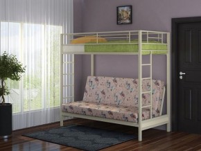 Кровать двухъярусная с диваном "Мадлен" (Слоновая кость/Серый) в Первоуральске - pervouralsk.mebel-74.com | фото