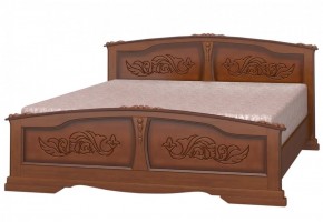 ЕЛЕНА Кровать из массива 800 (Орех) в Первоуральске - pervouralsk.mebel-74.com | фото