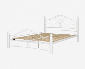 Кровать "Фортуна 1" КМД 2.01 Белая (1600*2000) (ножки-белые) с коваными элементами в Первоуральске - pervouralsk.mebel-74.com | фото
