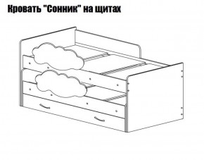 Кровать выкатная Соник (800*1900) в Первоуральске - pervouralsk.mebel-74.com | фото