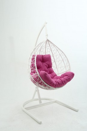 Подвесное кресло Бароло (белый/розовый) в Первоуральске - pervouralsk.mebel-74.com | фото