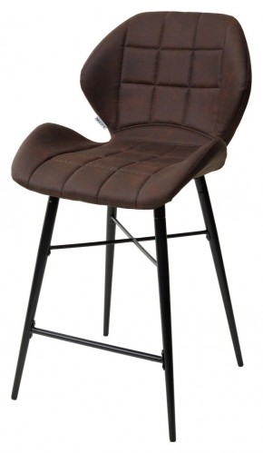 Полубарный стул MARCEL COWBOY-#800 темно-коричневый (H=65cm), ткань микрофибра М-City в Первоуральске - pervouralsk.mebel-74.com | фото