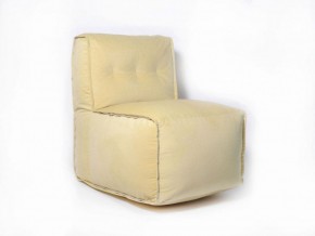 Прямое модульное бескаркасное кресло Комфорт (Желтый велюр) в Первоуральске - pervouralsk.mebel-74.com | фото