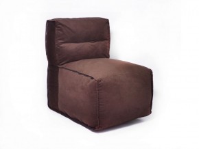 Прямое модульное бескаркасное кресло Комфорт (Шоколад велюр) в Первоуральске - pervouralsk.mebel-74.com | фото
