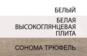 Шкаф 2D/TYP 20A, LINATE ,цвет белый/сонома трюфель в Первоуральске - pervouralsk.mebel-74.com | фото