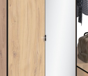 Шкаф 2х дверный с зеркалом Лофт СБ-3111 (Дуб Минерва) в Первоуральске - pervouralsk.mebel-74.com | фото