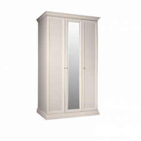 Шкаф 3-х дверный для платья и белья (1 зеркало) Амели штрих-лак (АМШ1/3) в Первоуральске - pervouralsk.mebel-74.com | фото