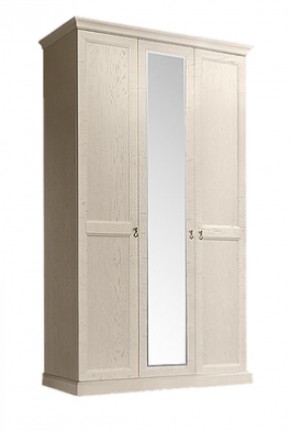 Шкаф 3-х дверный (с зеркалом) для платья и белья Венеция дуб седан (ВНШ1/3) в Первоуральске - pervouralsk.mebel-74.com | фото