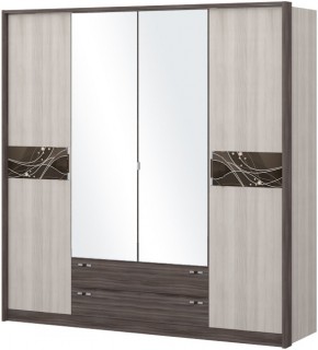 Шкаф 4-х дверный с зеркалом Шк69.2 МС Николь в Первоуральске - pervouralsk.mebel-74.com | фото