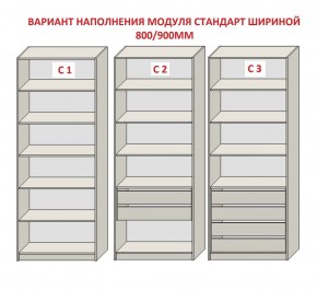 Шкаф распашной серия «ЗЕВС» (PL3/С1/PL2) в Первоуральске - pervouralsk.mebel-74.com | фото