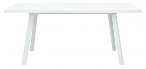 Стол ФИН 120 Белый, стекло/ Белый каркас М-City в Первоуральске - pervouralsk.mebel-74.com | фото