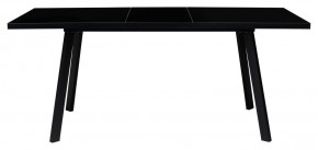 Стол ФИН 120 Черный, стекло/ Черный каркас М-City в Первоуральске - pervouralsk.mebel-74.com | фото