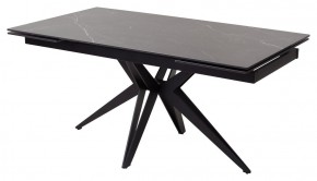 Стол FORIO 160 MATT BLACK MARBLE SOLID CERAMIC / BLACK, ®DISAUR в Первоуральске - pervouralsk.mebel-74.com | фото