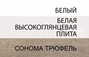 Стол письменный /TYP 80, LINATE ,цвет белый/сонома трюфель в Первоуральске - pervouralsk.mebel-74.com | фото