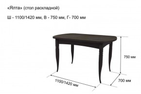 Стол раскладной Ялта (опоры массив цилиндрический) в Первоуральске - pervouralsk.mebel-74.com | фото
