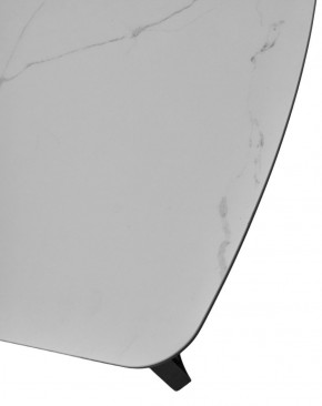 Стол RASMUS 160 TL-45 Белый мрамор, испанская керамика / черный каркас, ®DISAUR в Первоуральске - pervouralsk.mebel-74.com | фото