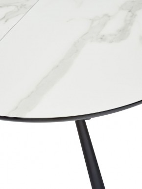 Стол VOLAND BIANCO TL-45 испанская керамика/ BLACK "белый мрамор" М-City в Первоуральске - pervouralsk.mebel-74.com | фото