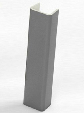 Торцевая заглушка  для цоколя h100 мм (Алюминий, Белый, Черный, Сонома) в Первоуральске - pervouralsk.mebel-74.com | фото
