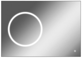 Зеркало Eclipse 100 black с подсветкой Sansa (SE1032Z) в Первоуральске - pervouralsk.mebel-74.com | фото